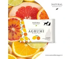 Natural Derma Pet drėgnos servetėlės valymui su citrusinių vaisių kvapu, švelni formulė