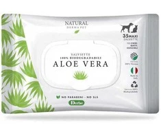 Natural Derma Pet Drėgnos Servetėlės Aloe Vera Švelni Formulė