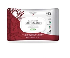 Natural Derma Pet valomosios drėgnosios servetėlės su čiobreliais ir kadagiais, dezinfekuojančios