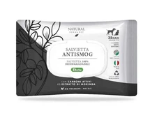 Natural Derma Pet Valymo servetėlės Anglis Moringa Apsaugančios nuo smogo
