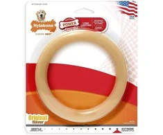 Nylabone Dura Chew Ring Original – Patogus vištienos skonio kramtomasis žaislas, ilgaamžis dizainas