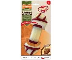 Nylabone „Extreme Beef Knot Chew“ – didelis patvarus jautienos skonio kramtomasis žaislas