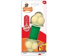Nylabone Extreme Double Action kramtakšlis – įvairios tekstūros, su kiaulienos ir mėtų skoniu, vidutinio dydžio