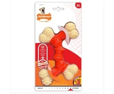 Nylabone Extreme Double Bone Chew Toy – XL patvarus dizainas su šoninės mėsos skoniu, skirtas stipriems graužikams