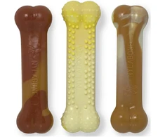 Nylabone Extreme Dura Chew Triple Pack – Patvarus kramtymo rinkinys, vištienos, kukurūzų, vanilės skoniai