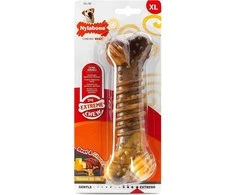 Nylabone Extreme Texture Jautienos ir sūrio kaulas – XL dantų kramtukas, patvarus dizainas su skoniu