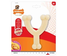 Nylabone „Extreme Wishbone“ vištienos kramtukas – tvirtas vidutinio dydžio šunų žaislas su vištienos skoniu