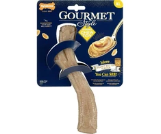 Nylabone Gourmet Stick žemės riešutų sviesto skonio – patvarus kramtomasis žaislas, intensyvus žemės riešutų sviesto skonis, vidutinio dydžio