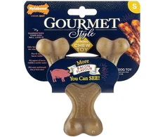Nylabone Gourmet Wishbone Bacon Chew – Tvirtas didelio dydžio šunims skirtas žaislas su intensyviuBekono skoniu