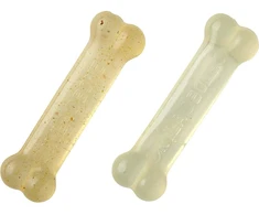 Nylabone Vidutinio Stiprumo Kaulas Dviejų Vienetų Pakuotė XS – Vištienos Kvapo, Patvarūs Kramtalai Mažoms Veislėms