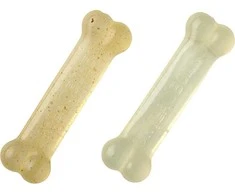 Nylabone Vidutinio Stiprumo Kaulas Dviejų Vienetų Pakuotė XS – Vištienos Kvapo, Patvarūs Kramtalai Mažoms Veislėms