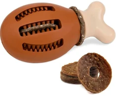 PetSafe Busy Buddy Chompin' Chicken šunų kramtomasis žaislas – Vištienos kojelės formos, mažas/vidutinis, patvarus dizainas