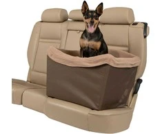 PetSafe Happy Ride rudų automobilio sėdynė – saugus kelioninis krepšys, palaiko iki 14 kg svorio