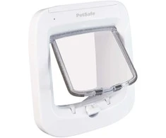 „PetSafe“ mikroschemų katės durelės – automatinis ir rankinis įėjimas, saugios baltos durys