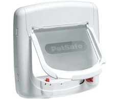 PetSafe Staywell Magnetic Deluxe katės durys „– Saugios baltos durys su magnetine fiksavimo sistema