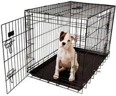 Show Tech American Cage – tvirtas šunų narvas, 3 dydis, 93x58x62,5 cm, patikima metalinė konstrukcija