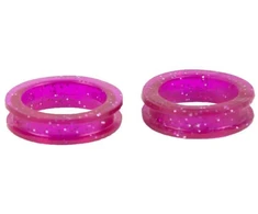 Show Tech Blizgantys žirklių laikikliai – 21 mm skersmens, violetiniai, patogi rankena, 2 vnt. rinkinys