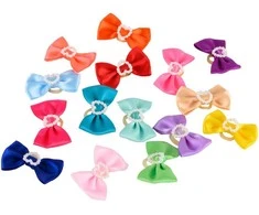 Show Tech Grooming Bows – Rankų darbo Elastingas Dekoratyvinis Rinkinys, 50 Vnt.