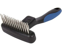 ADATA Show Tech Twist &amp; Cling šukos-grėblys dviejų eilių besisukančiais dantukais sąvėloms šukuoti, 9 cm