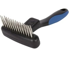 ADATA Show Tech Twist &amp; Cling šukos-grėblys dviejų eilių besisukančiais dantukais sąvėloms šukuoti, 9 cm