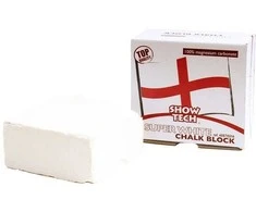 Show Tech Extra Baltas Chalk Block – Balinanti miltelių formulė, 55g priežiūros priemonė