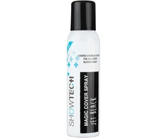 Show Tech+ Magic Cover Purškiklis Jet Juodas 125ml – Greito naudojimo dėmių maskavimo purškalas juodiems kailiams, greitai džiūstanti formulė.