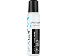 Show Tech+ Magic Cover Purškiklis Jet Juodas 125ml – Greito naudojimo dėmių maskavimo purškalas juodiems kailiams, greitai džiūstanti formulė.