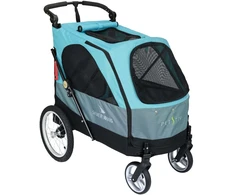 Show Tech Petstro Didelis 4 Ratų Vežimėlis – Turku Pilka, Erdvus Vežimėlis, Atlaiko Iki 55kg