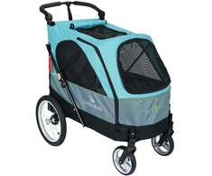 Show Tech Petstro Didelis 4 Ratų Vežimėlis – Turku Pilka, Erdvus Vežimėlis, Atlaiko Iki 55kg