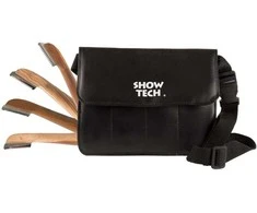 „Show Tech“ Ultra Pro Trimerio rinkinys – 4 profesionalūs kirptuvai ekologiško odos dėkle