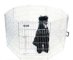 „Show Tech X Pen Metal Puppy Playpen“ – 8 skydelių šunų aptvaras, 76 cm aukščio, patvarus dizainas