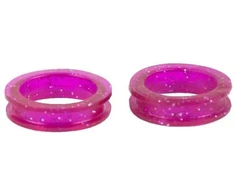 Show Tech Blizgantys žirklių laikikliai – 21 mm skersmens, violetiniai, patogi rankena, 2 vnt. rinkinys