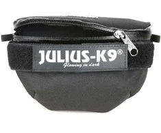 Universal dėtuvė „Julius-K9“ juoda – vidutinio dydžio priedų dėklas, universali tvirtinimo sistema, ilgaamžė medžiaga
