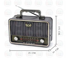 Retro radijo imtuvas KEMEI MD-1908BT