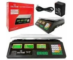 Virtuvinės svarstyklės Svarstyklės su kainų skaičiavimo funkcija ir 6 LCD ekranais ZILNER ZL-131