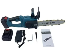 Akumuliatorinis grandininis pjūklas GP-05, 800 W, 35 cm, su 2 akumuliatoriais ir įkrovikliu