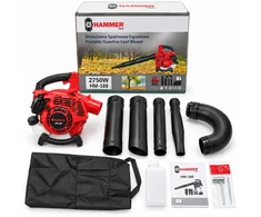 Benzininis lapų pūstuvas-siurblys Hammer HM-188, 25,4 cm³, su lapų surinkimo maišu