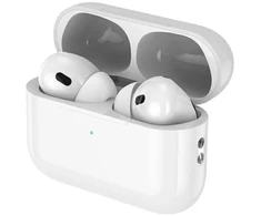 bluetooth ausinės, be laido su krovimo dėklu, spalva: balta