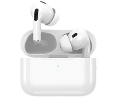 bluetooth ausinės, be laido su krovimo dėklu, spalva: balta