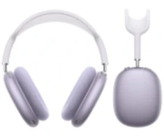 Bluetooth ryšio užedadamos ausinės, violetinės su dėklu
