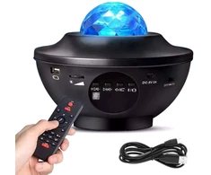 LED naktinė lemputė, spalva: juoda