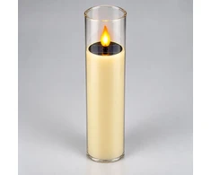 Saulės energija maitinama LED žvakė 10762, 20 cm