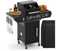 Dujinis grilis Varen 3.0 Juodas, 10 kW, 2+1 degikliai