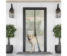 Tinklelis nuo uodu durims 100x210cm T-01, spalva: juoda