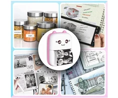 FASHAN JIAERDUN TECHNOLOGY CO., ; Room 408f, 4th Floor, No. 82, Wugang Road, Shiwan Town Street, Foshan, GD, China; 929960837@139.com Mini spausdintuvas Mini spausdintuvas Mini spausdintuvas Cat Rožinė ir 11 ritinėlių spausdinimo popieriaus