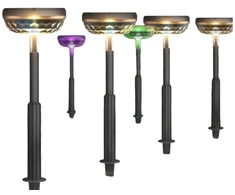 SL-02 LED saulės sodo šviestuvai 2 vnt.
