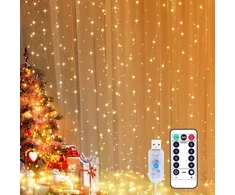 Girlianda, 300 LED, 3m, spalva: balta