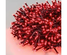 Kalėdinė girlianda su 1000 LED šviesos diodų, lempučių, 21m, raudonos spalvos