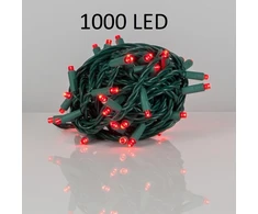 Kalėdinė girlianda su 1000 LED šviesos diodų, lempučių, 21m, raudonos spalvos