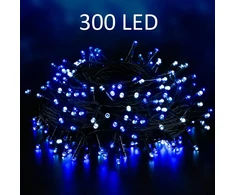 Kalėdinė girlianda su 300 LED šviesos diodų, lempučių, 21m, mėlynos spalvos